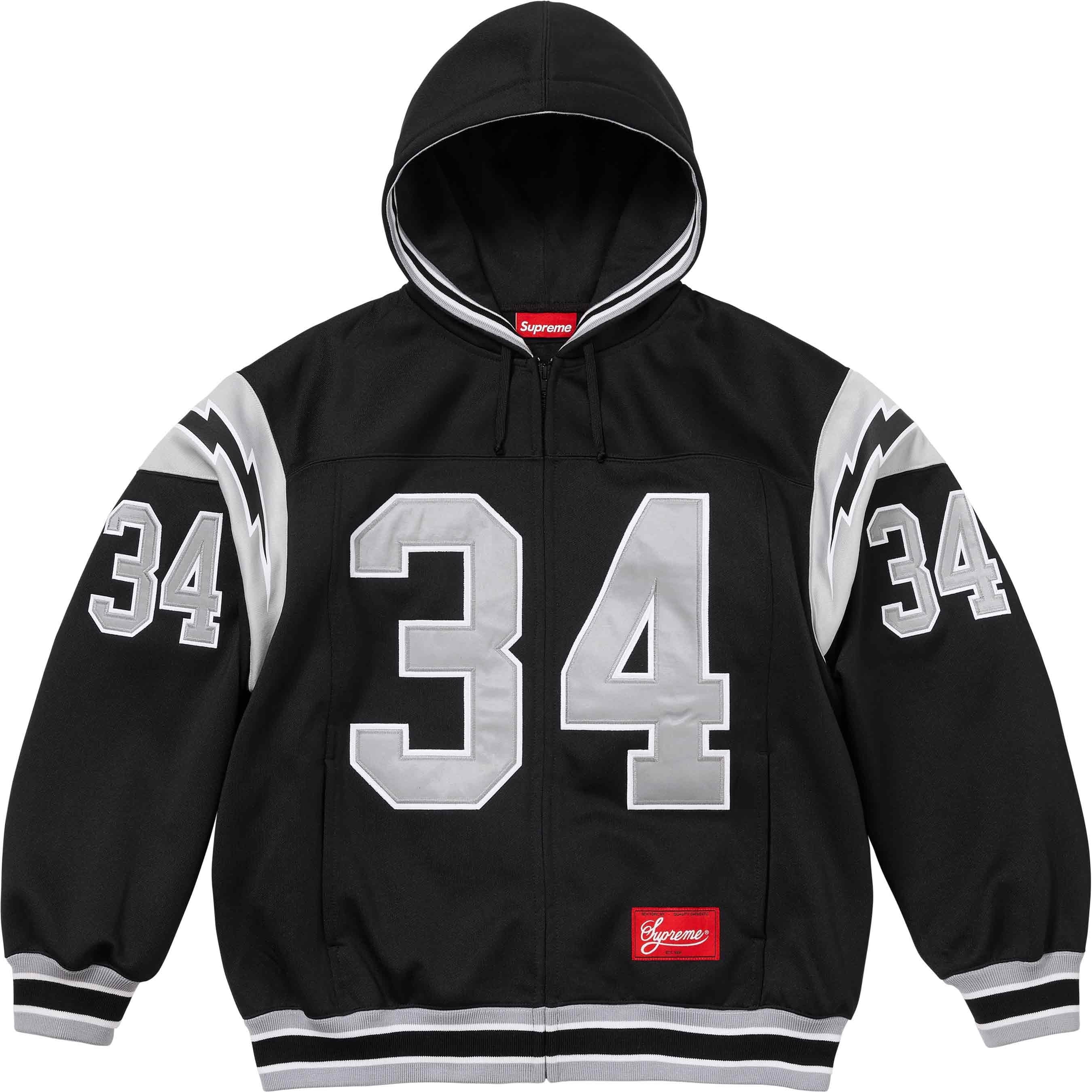 Football Zip Up Hooded Sweatshirt view 10